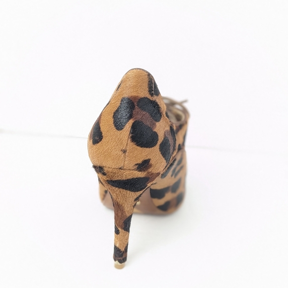 SCHUTZ Leopard Peep Toe Heels - Picture 11 of 16